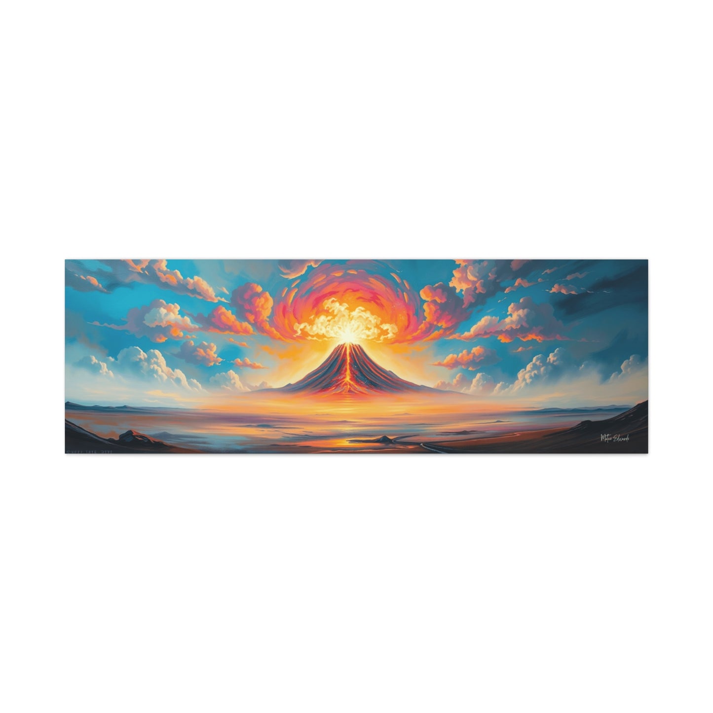 Skyfire Eruption Gothic Canvas Art