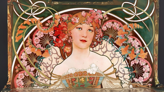 Art Neouveou Picture of a lady