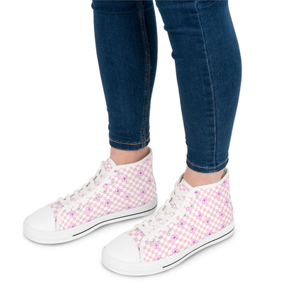 Women's Pastel Petal High Top Sneakers