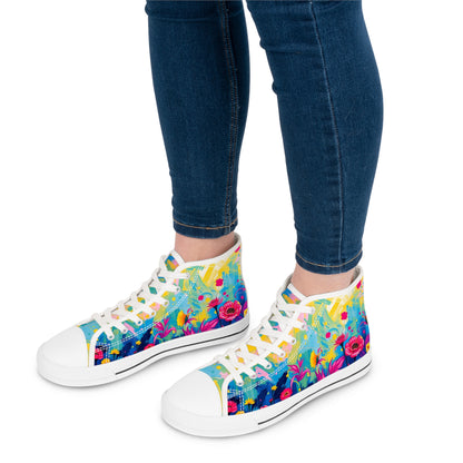 Women's Electric Burst High Top Sneakers