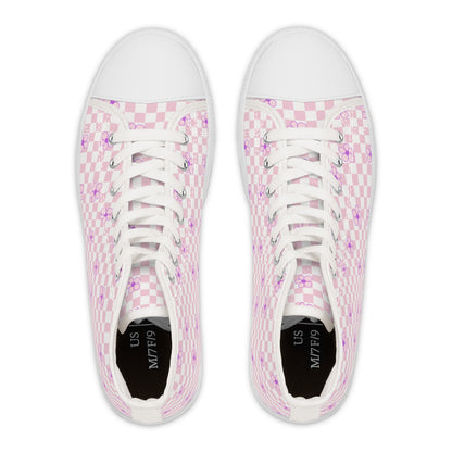 Women's Pastel Petal High Top Sneakers