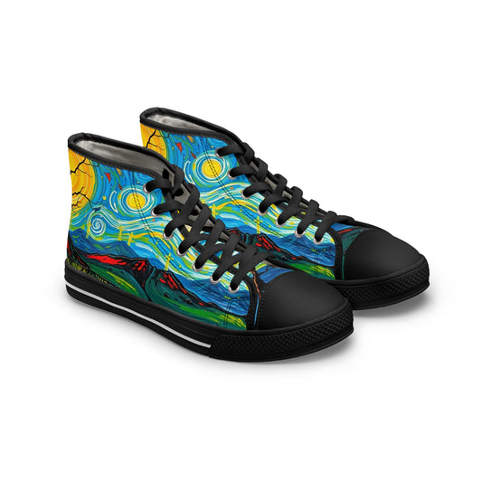 Women's Swirling Sky High Top Sneakers