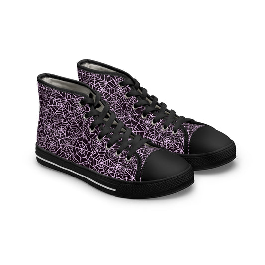 Women's Spiderweb Lace High Top Sneakers