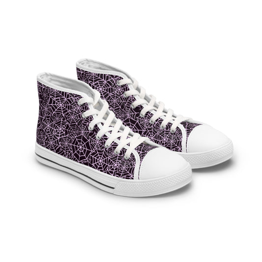 Women's Spiderweb Lace High Top Sneakers