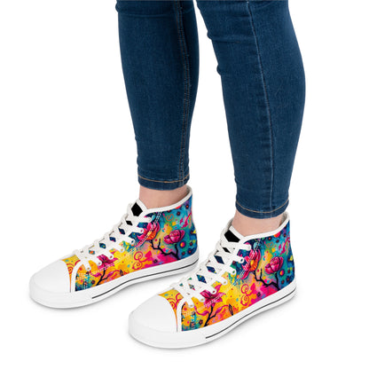Women's Glowing Garden High Top Sneakers