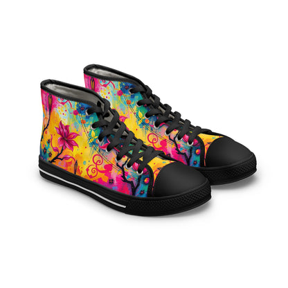 Women's Glowing Garden High Top Sneakers