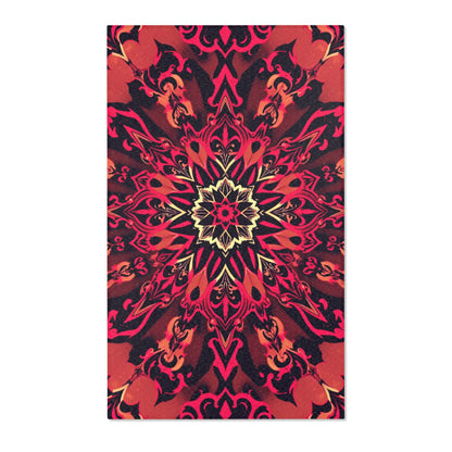 Ember Glyph Gothic Area Rug