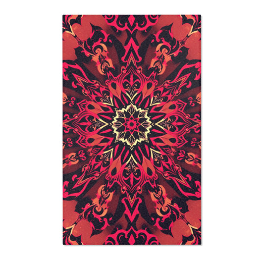 Ember Glyph Gothic Area Rug