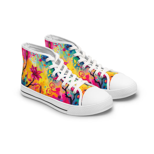 Women's Glowing Garden High Top Sneakers