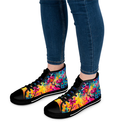 Women's Glowing Garden High Top Sneakers