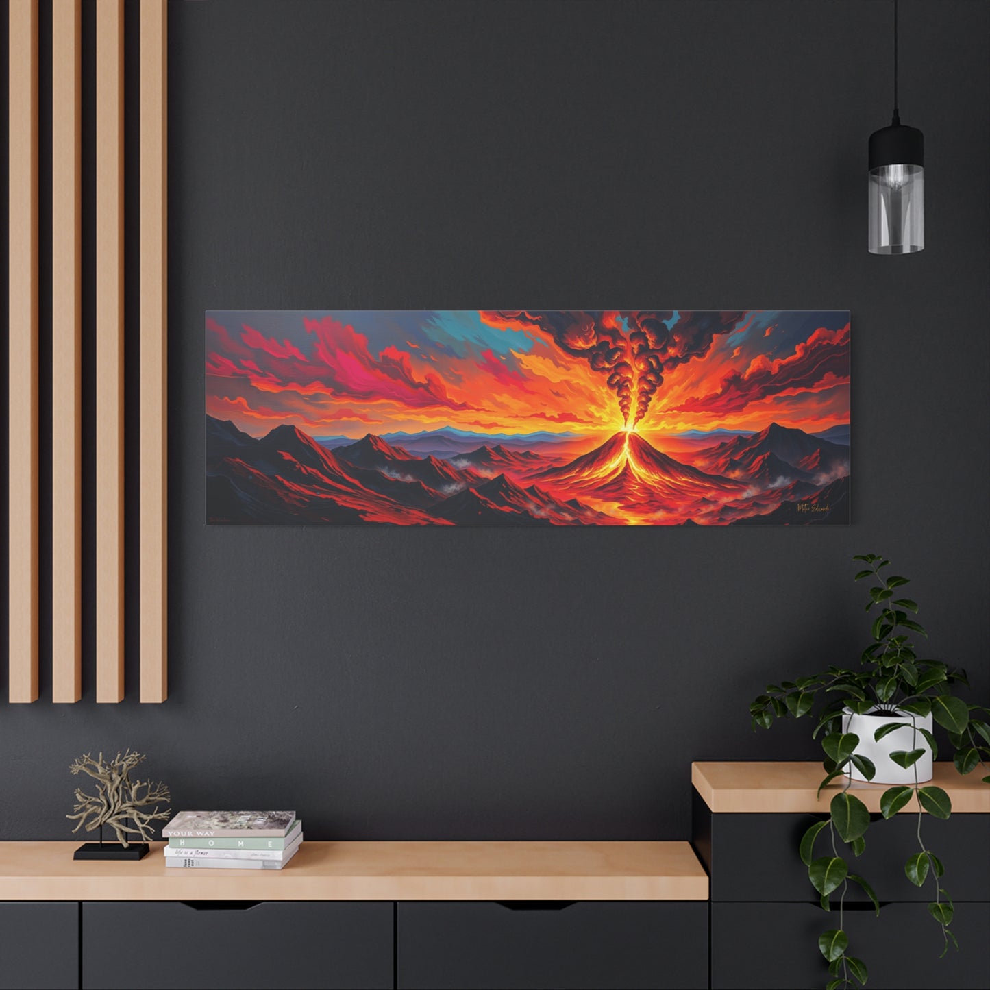 Erupting Fury Gothic Canvas Art