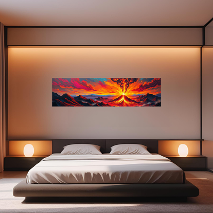 Erupting Fury Gothic Canvas Art