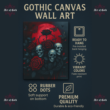 Erupting Fury Gothic Canvas Art