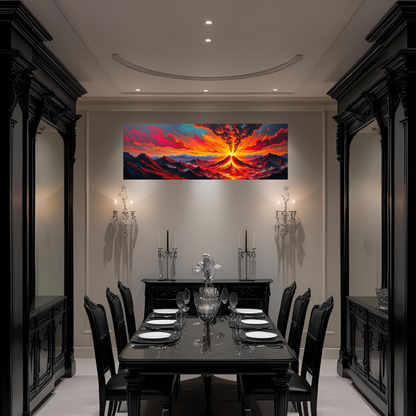 Erupting Fury Gothic Canvas Art