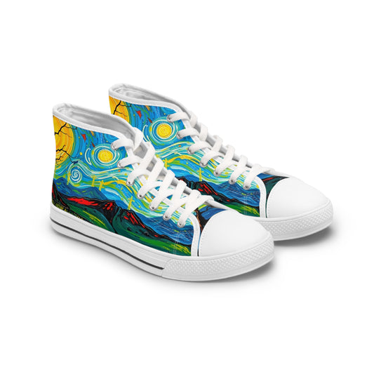 Women's Swirling Sky High Top Sneakers