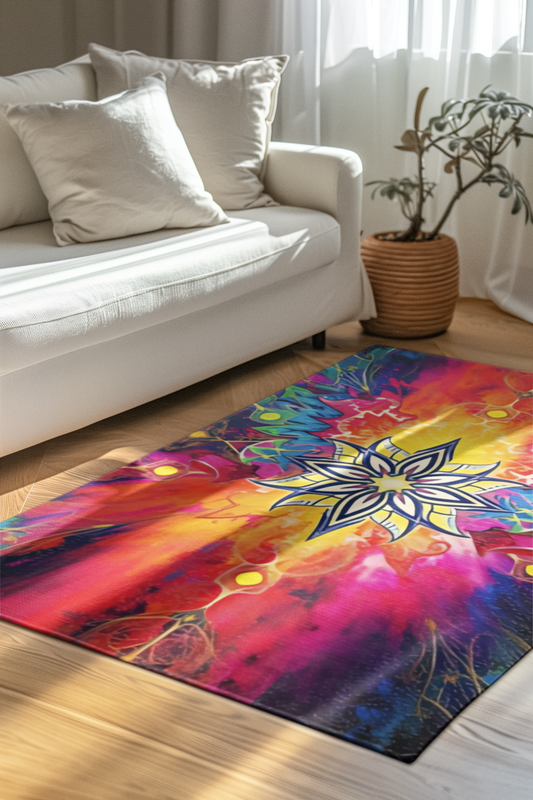 Luminous Prism Gothic Area Rug
